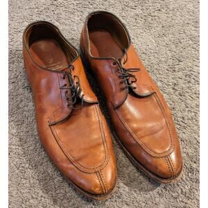 Men's Allen Edmonds LaSalle Brown Leather Shoes Made in USA Size 11